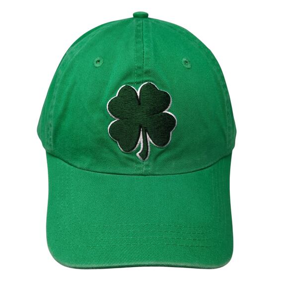 Shamrock Clover Slideback Hat Green One Size Embroidered Gear For Sports - Picture 1 of 9